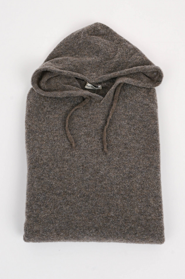 Phil Petter Wollmix Hoodie in Taupe