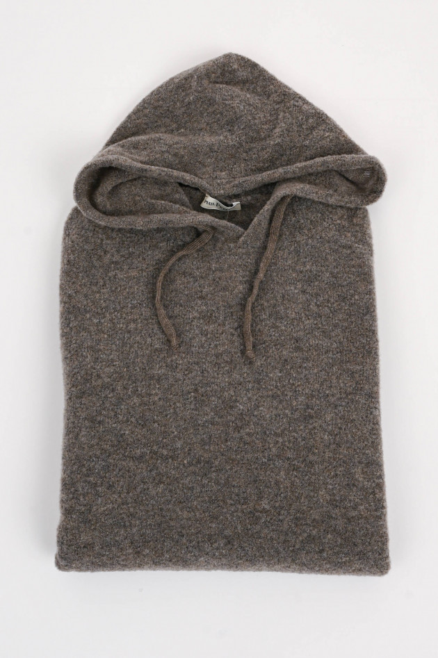 Phil Petter Wollmix Hoodie in Taupe