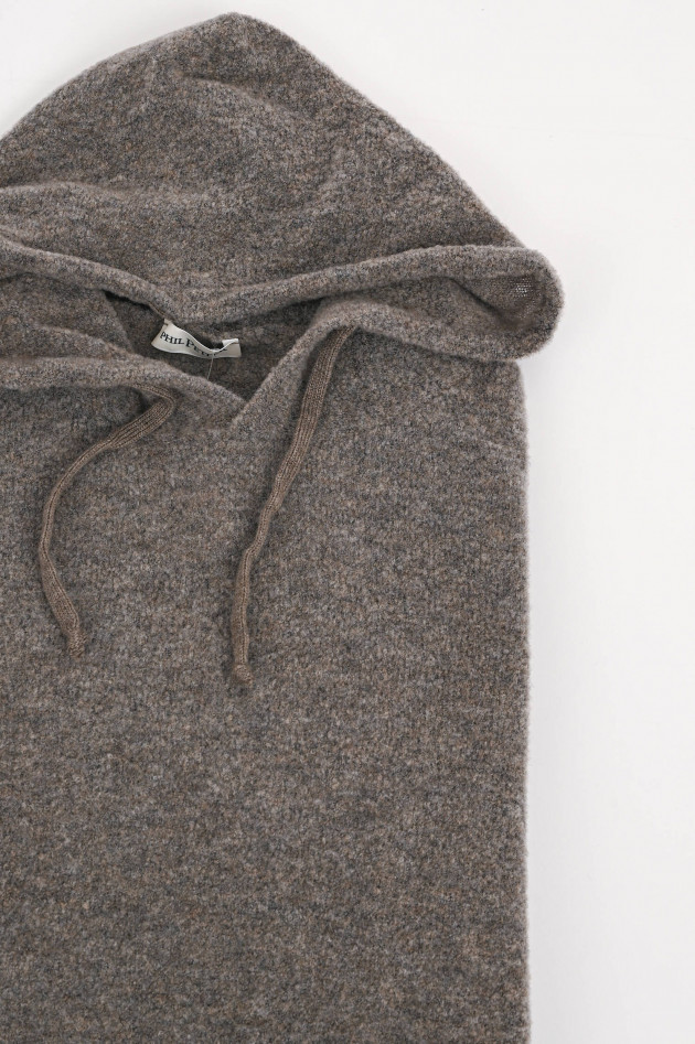 Phil Petter Wollmix Hoodie in Taupe