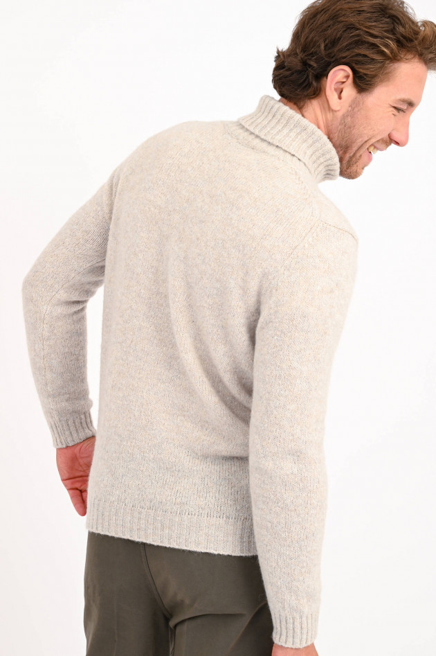 Phil Petter Rollkragenpullover aus Wollmix in Kalk