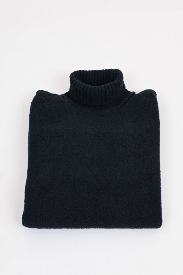 Phil Petter Rollkragenpullover aus Baumwoll-Mix in Schwarz
