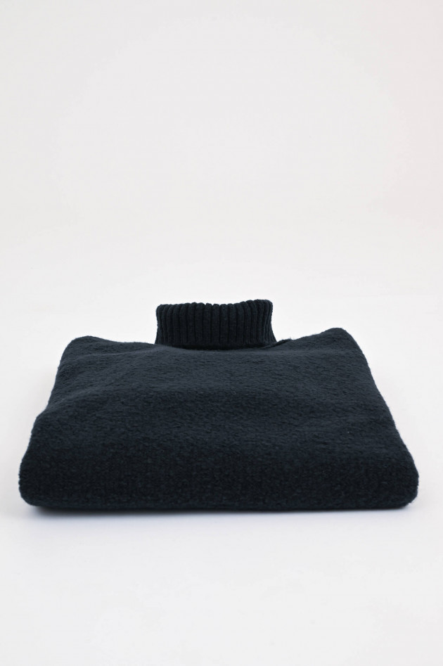 Phil Petter Rollkragenpullover aus Baumwoll-Mix in Schwarz
