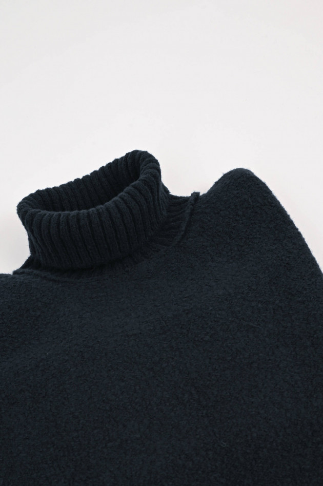 Phil Petter Rollkragenpullover aus Baumwoll-Mix in Schwarz