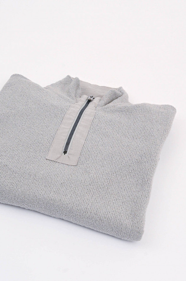 Phil Petter Pullover aus Baumwoll-Mix in Hellgrau