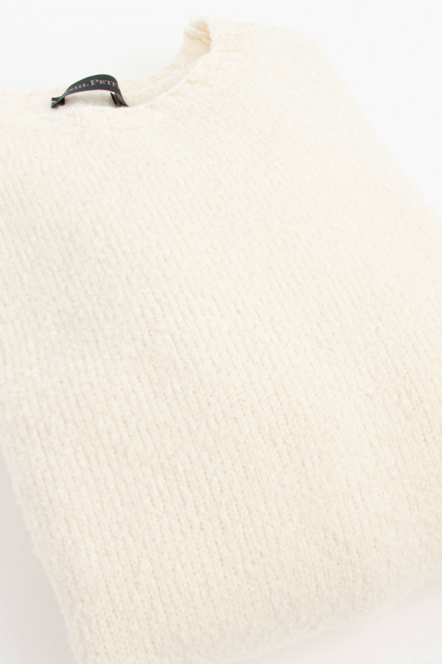 Phil Petter Pullover mit leichtem Bouclee in Natur