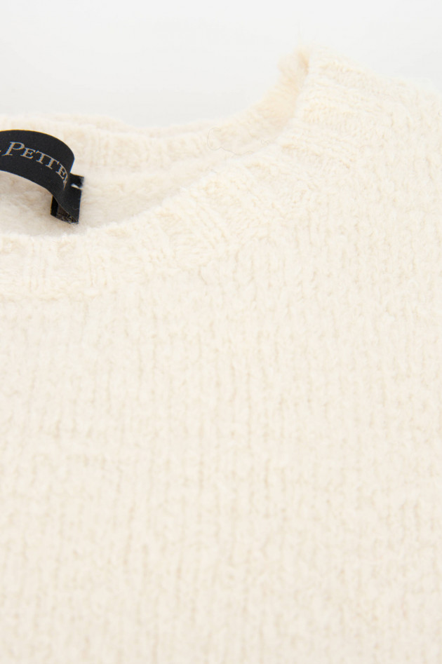 Phil Petter Pullover mit leichtem Bouclee in Natur