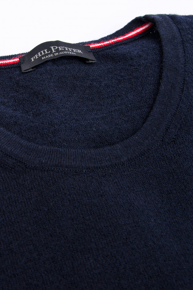 Phil Petter Leichter Strickpullover in Navy