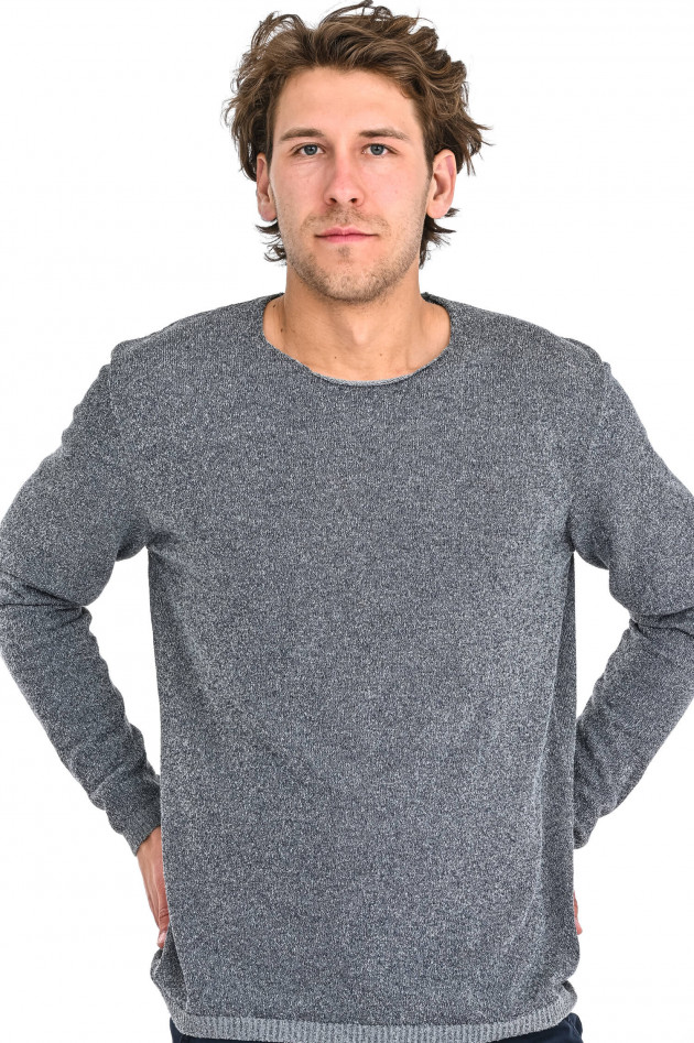 Phil Petter Bouclé Pullover in Grau