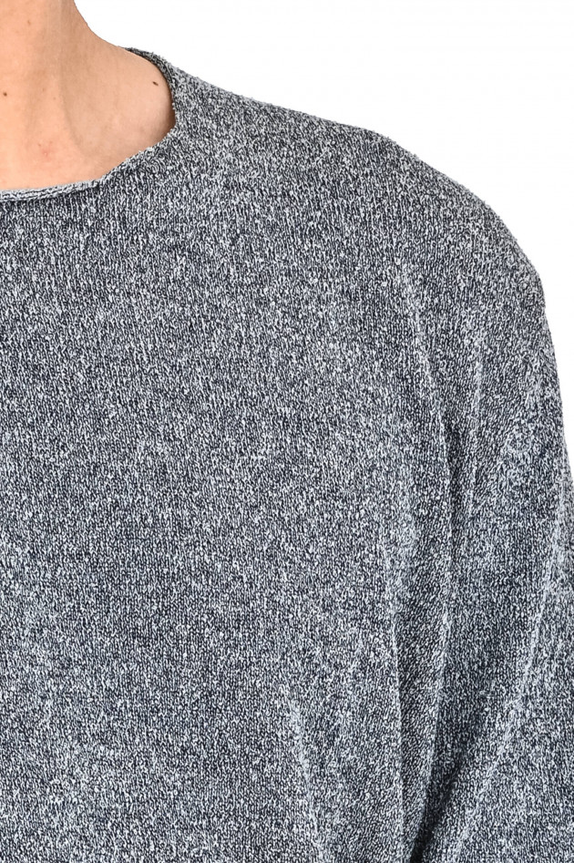 Phil Petter Bouclé Pullover in Grau