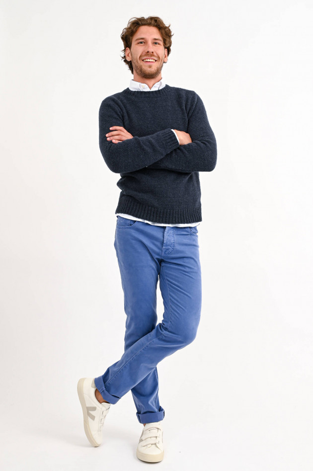 Phil Petter Pullover aus Wollmix in Navy