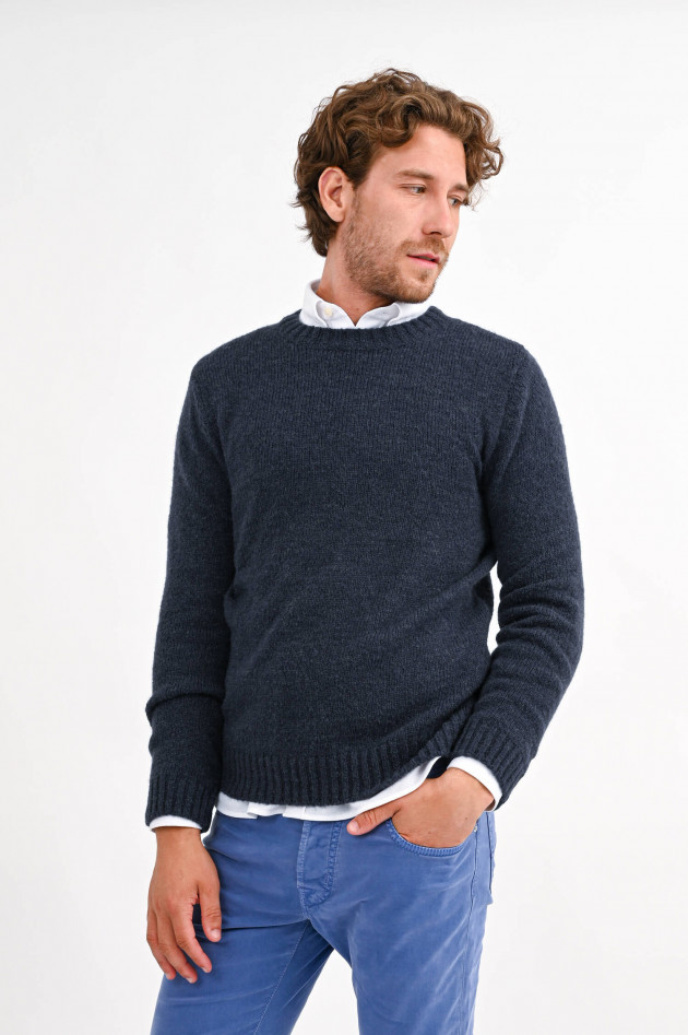 Phil Petter Pullover aus Wollmix in Navy