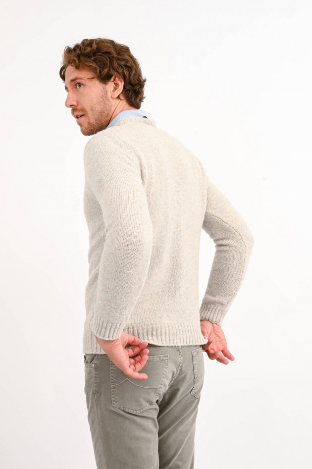 Phil Petter Pullover aus Wollmix in Kalk