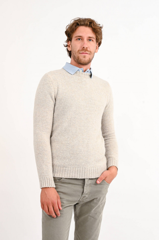 Phil Petter Pullover aus Wollmix in Kalk