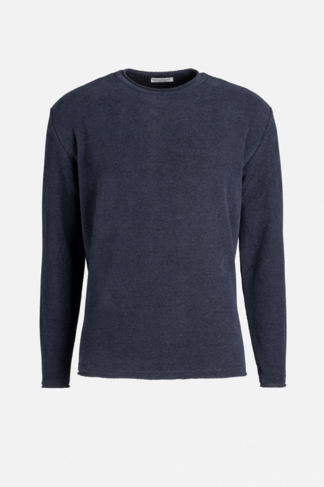 Phil Petter Woll-Mix Pullover in Navy
