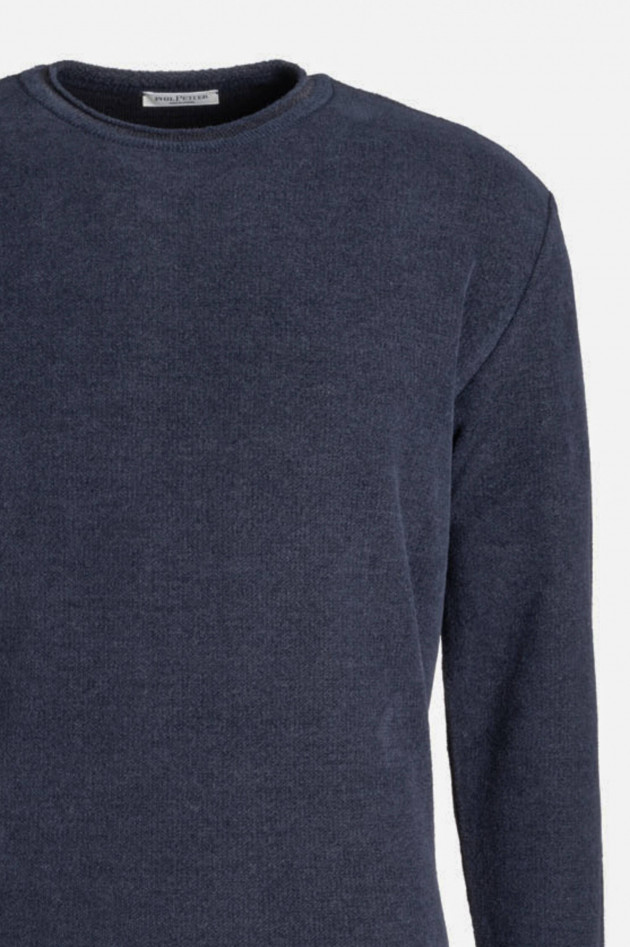 Phil Petter Woll-Mix Pullover in Navy