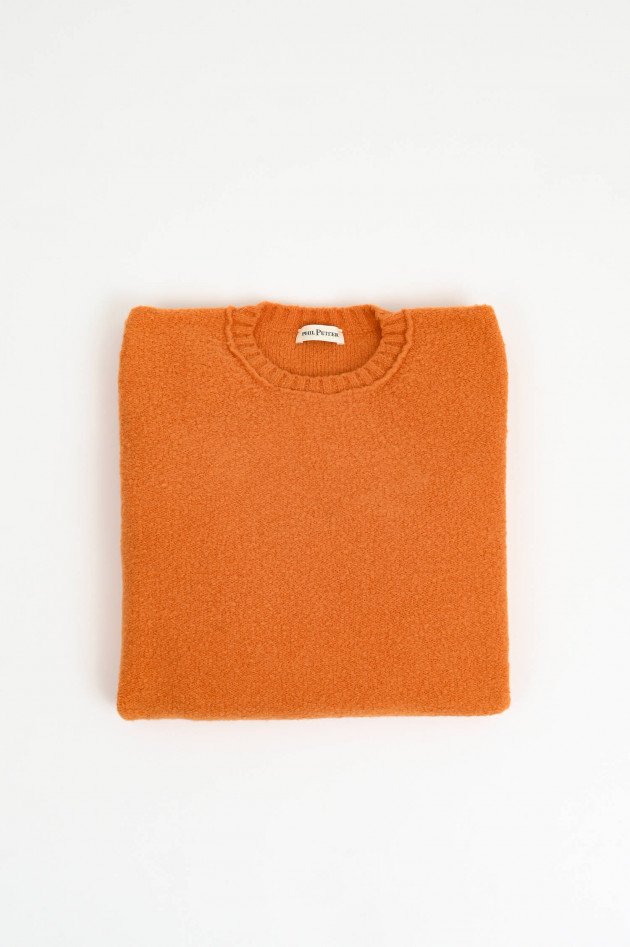 Phil Petter Pullover aus Bouclé in Orange
