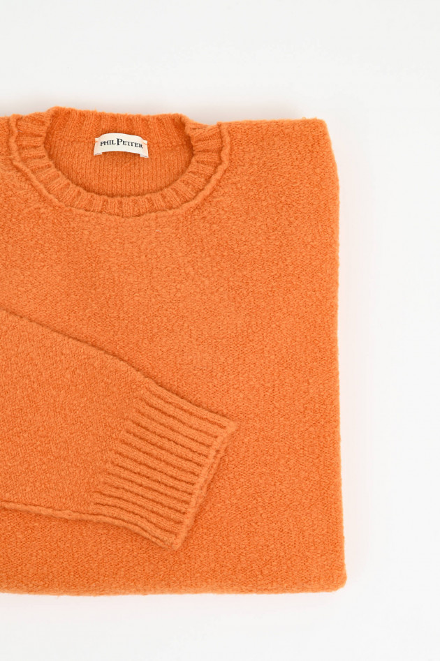 Phil Petter Pullover aus Bouclé in Orange