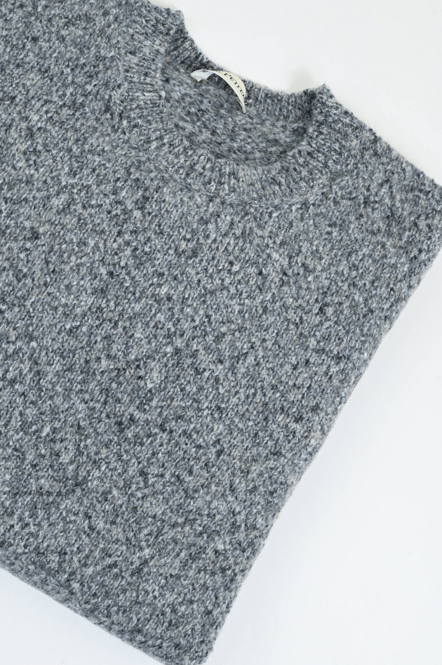 Phil Petter Strickpullover aus Baumwoll-Mix in Silber