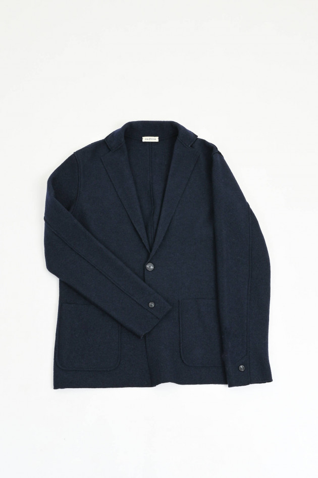 Phil Petter Strick-Sakko aus Wolle in Navy