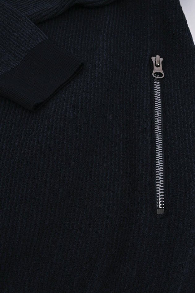 Phil Petter Strickjacke aus Baumwoll-Mix in Navy