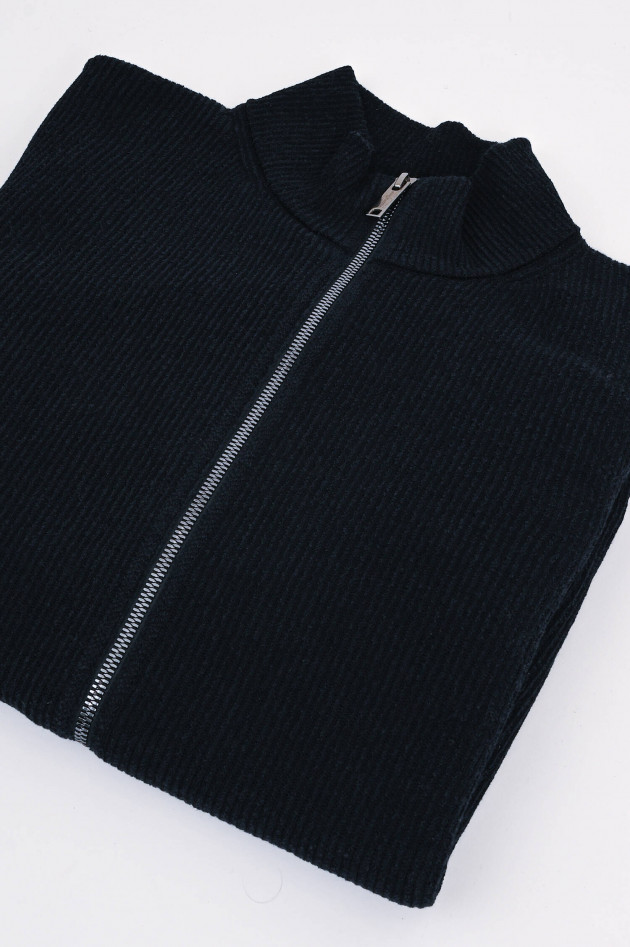 Phil Petter Strickjacke aus Baumwoll-Mix in Navy
