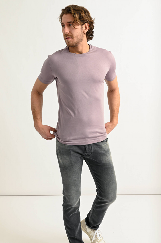 Phil Petter Jersey Kurzarmshirt in Flieder