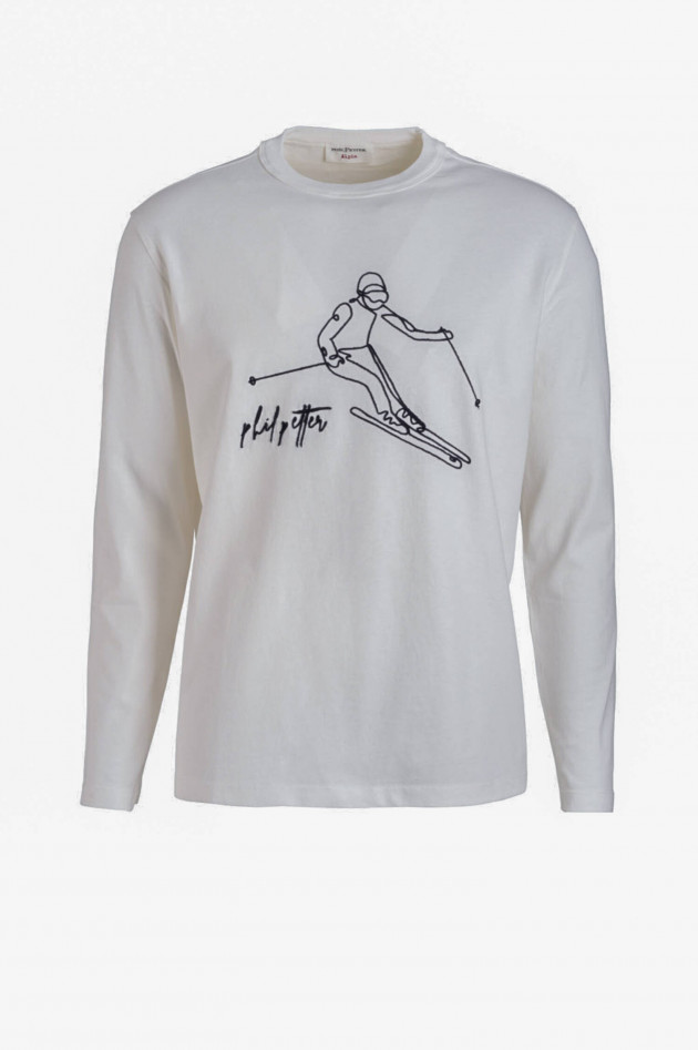Phil Petter Langarm Shirt in Weiß