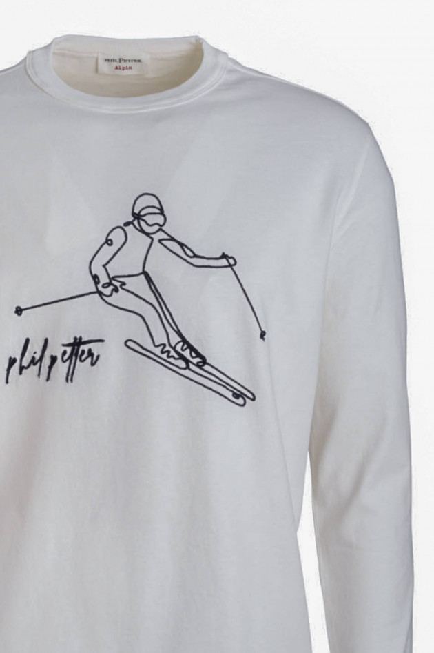 Phil Petter Langarm Shirt in Weiß