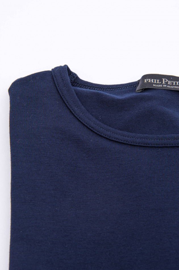 Phil Petter Langarm Shirt in Navy