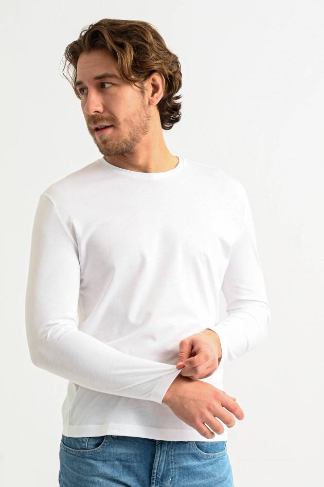 Phil Petter Basic Longsleeve in Weiß