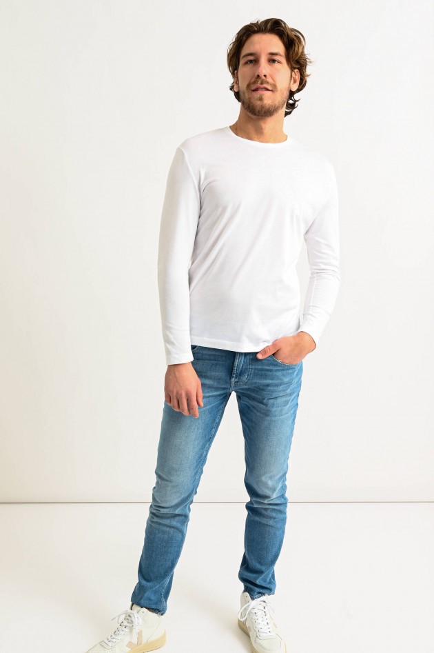 Phil Petter Basic Longsleeve in Weiß