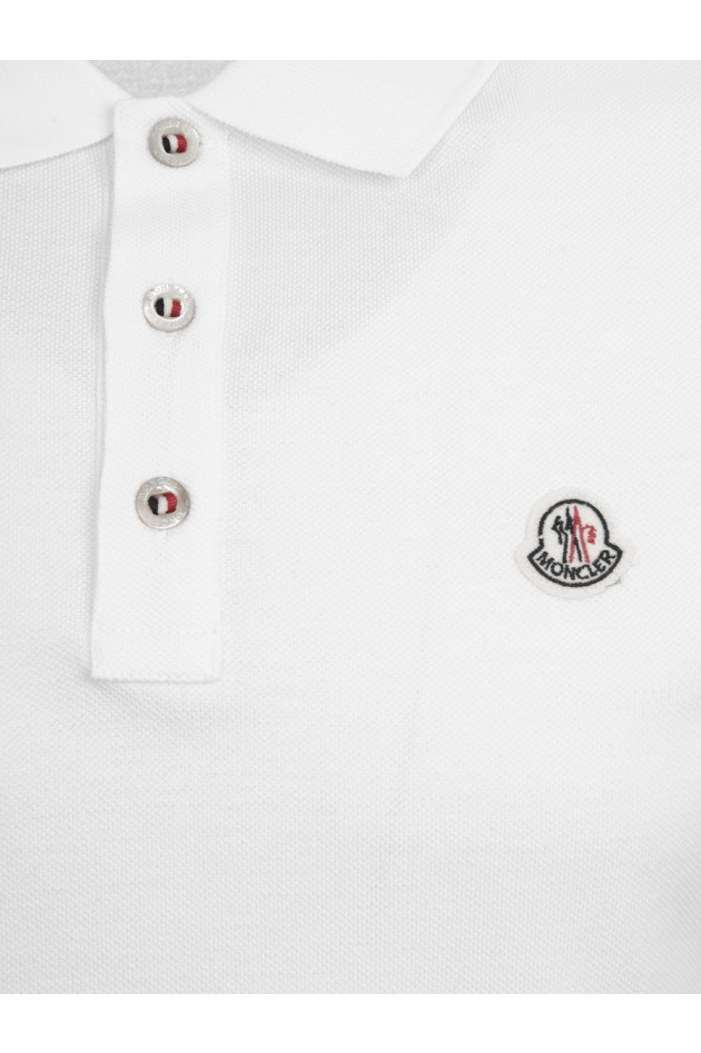 Moncler Polo in Weiß