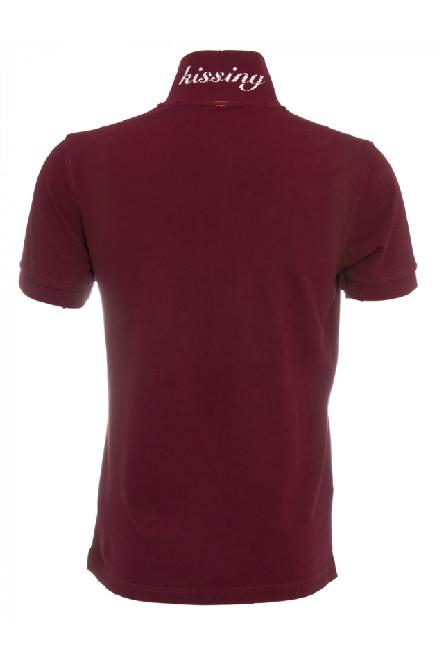 Sun68  Poloshirt in Burgundarot