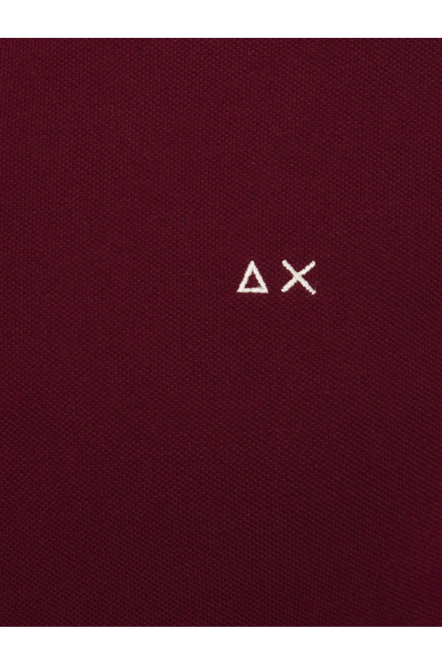 Sun68  Poloshirt in Burgundarot