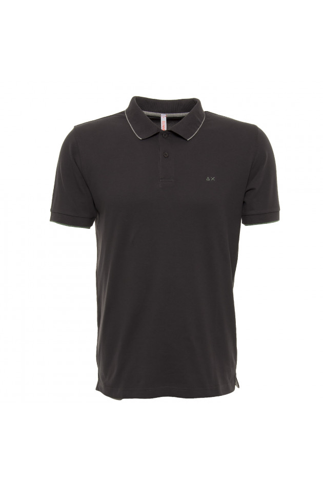 Sun68  Poloshirt in Dunkelbraun