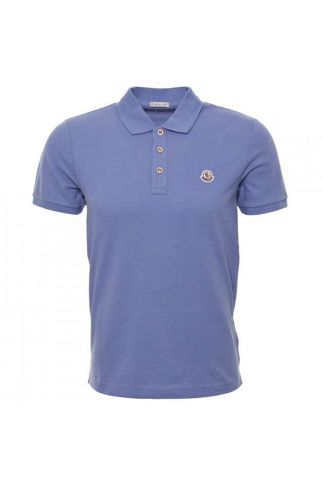 Moncler Poloshirt in Hellblau