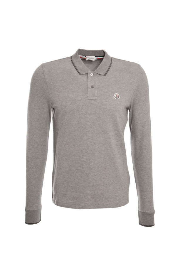 Moncler Poloshirt in Hellgrau