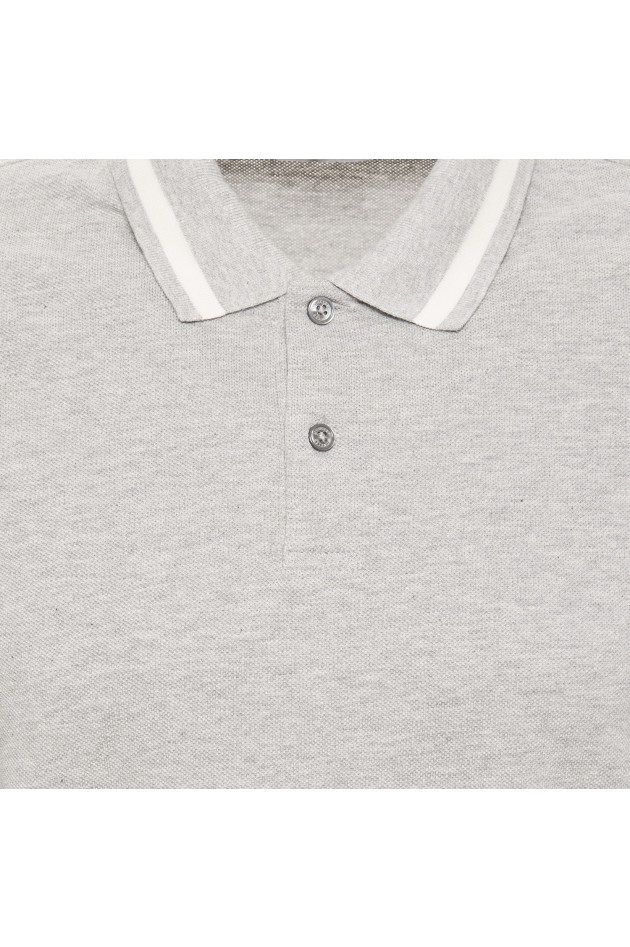 Moncler Poloshirt in Hellgrau