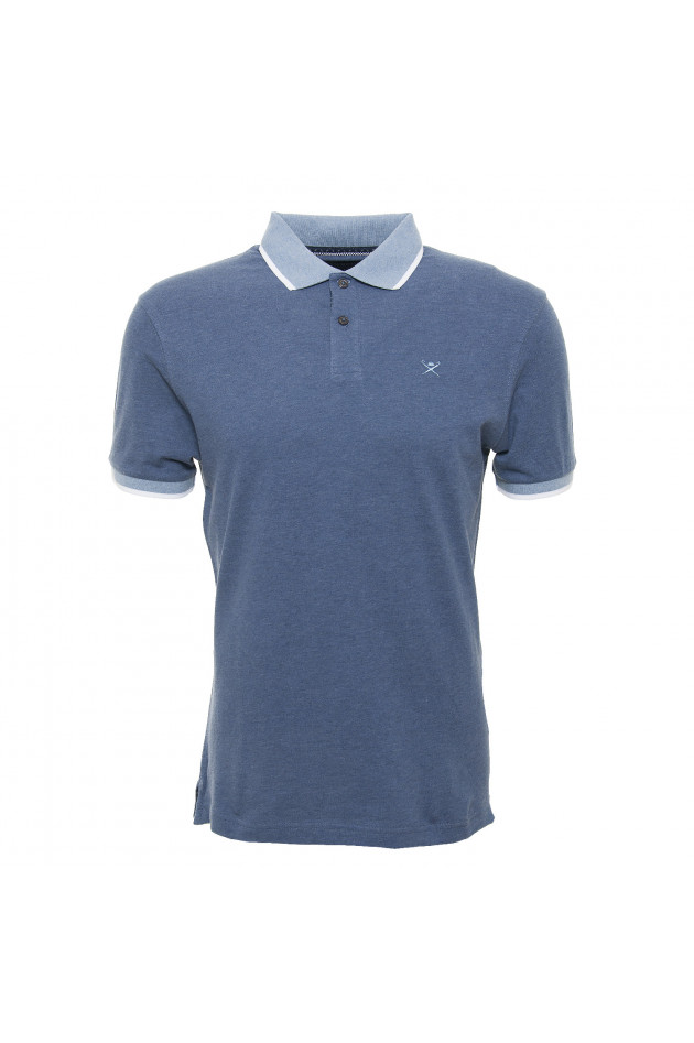 Hackett London Poloshirt in Jeansblau