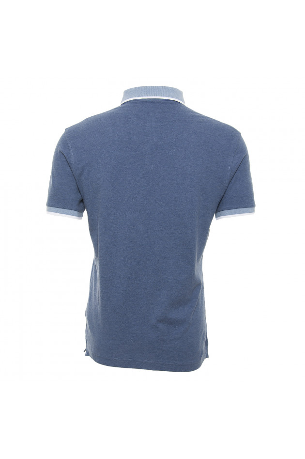 Hackett London Poloshirt in Jeansblau