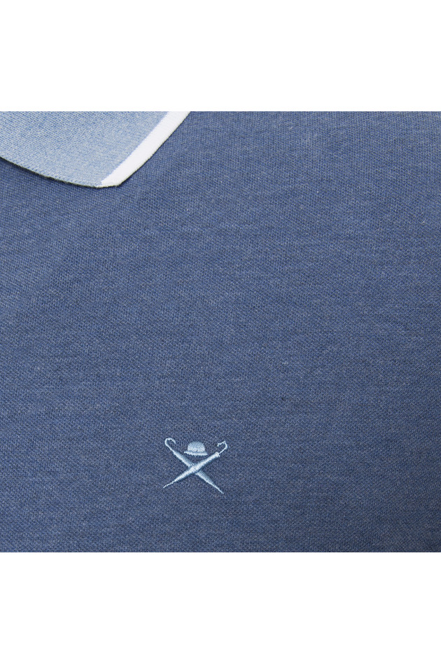 Hackett London Poloshirt in Jeansblau