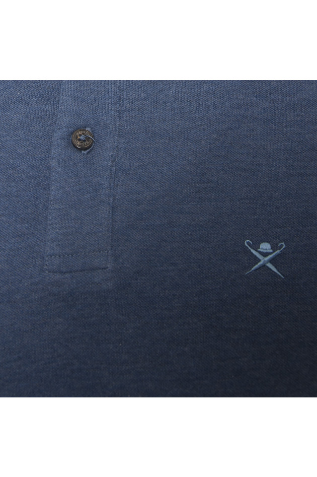Hackett London Poloshirt in Jeansblau