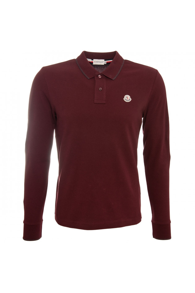 Moncler Poloshirt in Weinrot