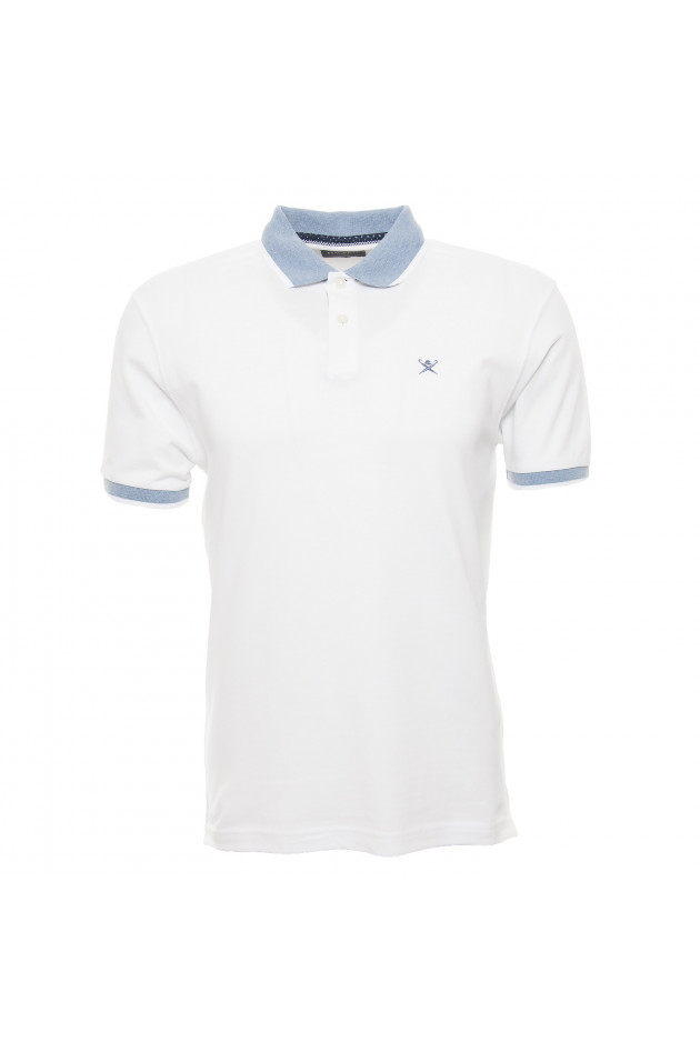Hackett London Poloshirt in Weiß