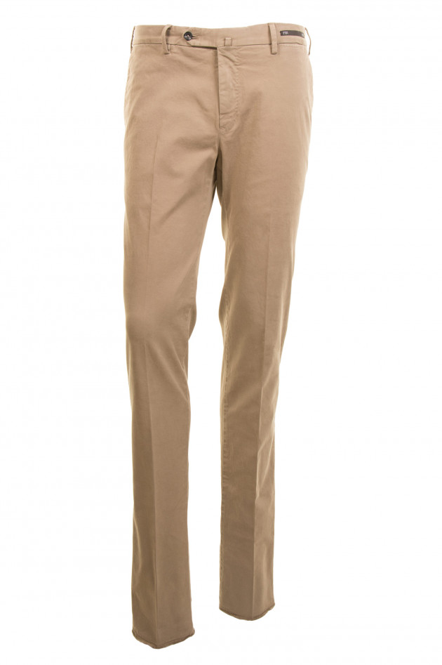 PT01+PT05 Hose aus Baumwollstretch in Beige