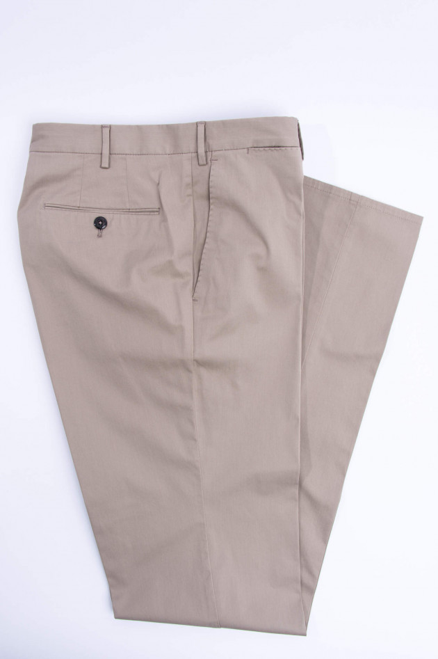 PT01+PT05 Chino mit Dekornaht in Taupe