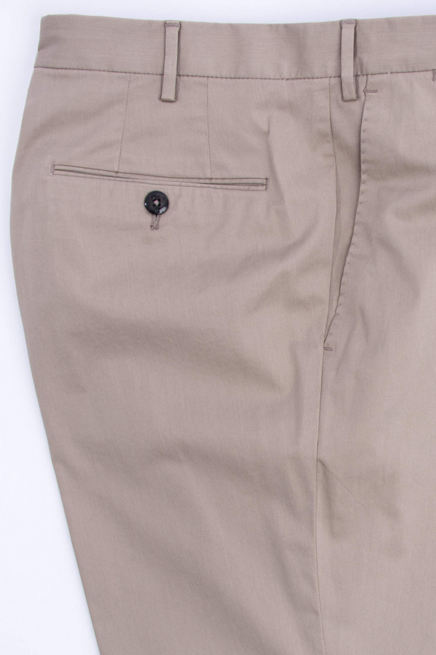 PT01+PT05 Chino mit Dekornaht in Taupe