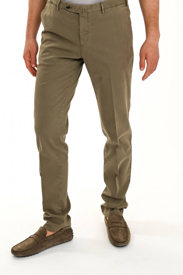 PT01+PT05 Hose aus  Baumwollstretch in Oliv