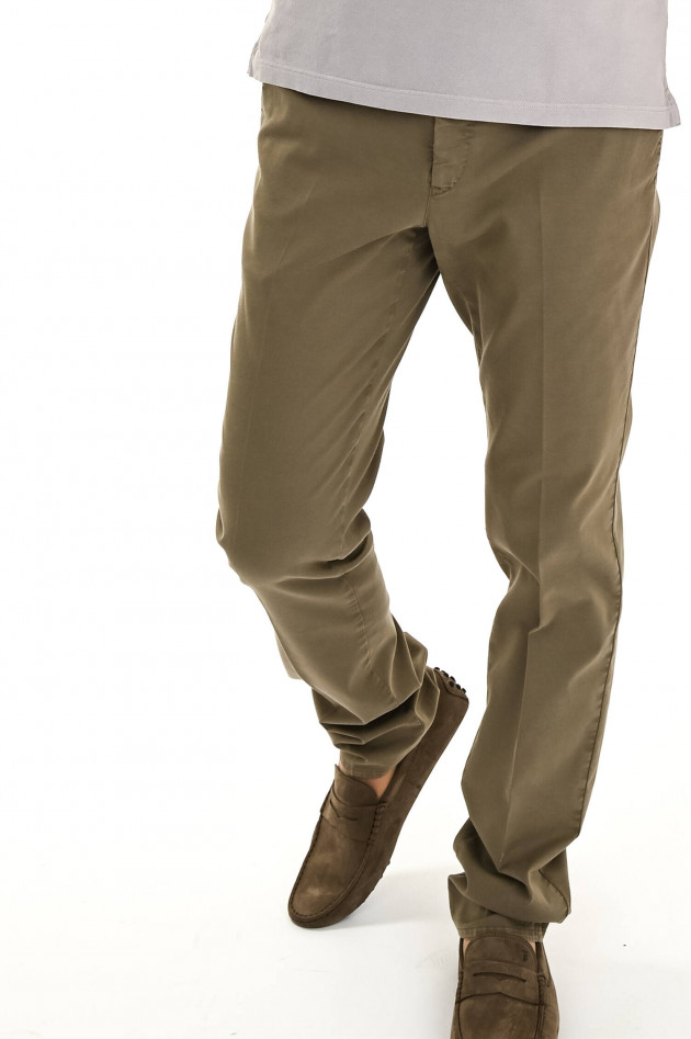 PT01+PT05 Hose aus  Baumwollstretch in Oliv