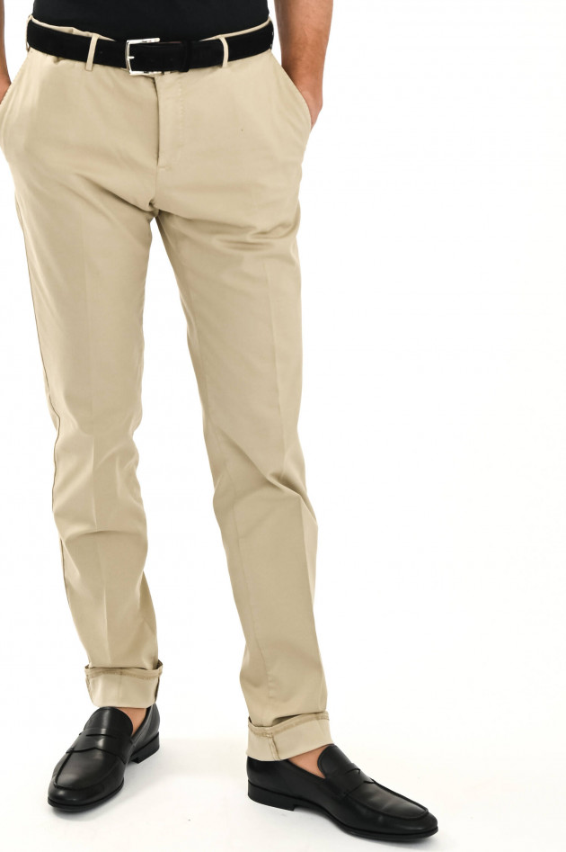 PT01+PT05 Hose aus Baumwollstretch in Sand